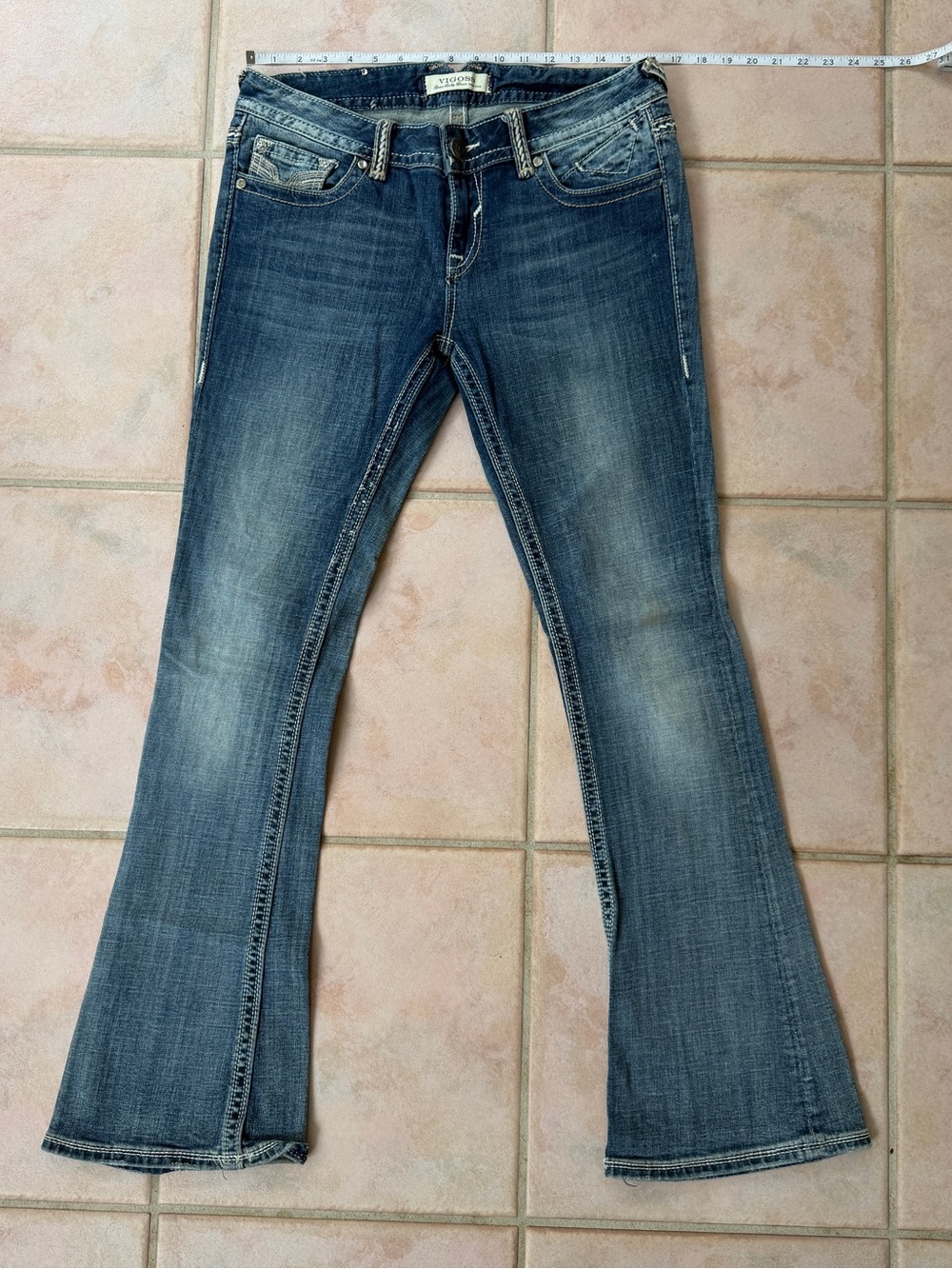 Vigoss Mid-Blue Flare Jeans